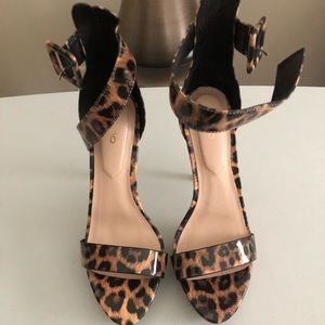 Aldo Leopard heel with buckle